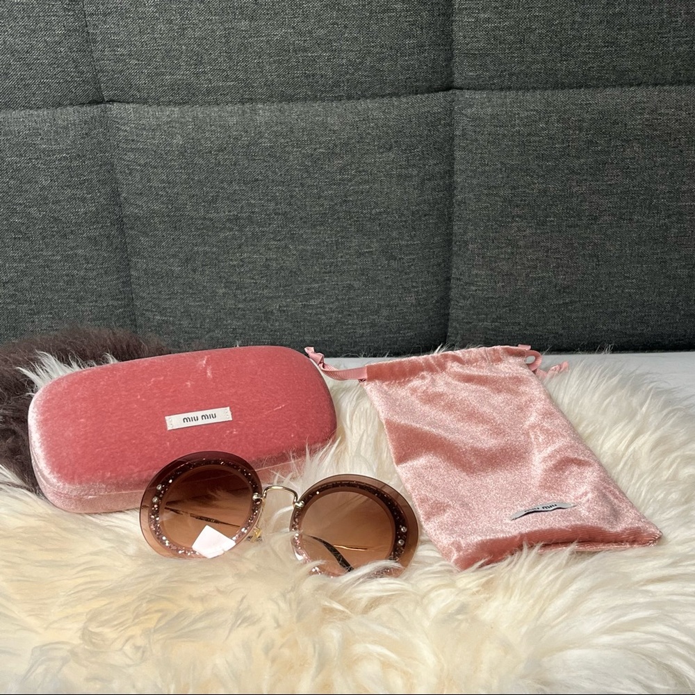 Pink Miu Miu Sunglasses
